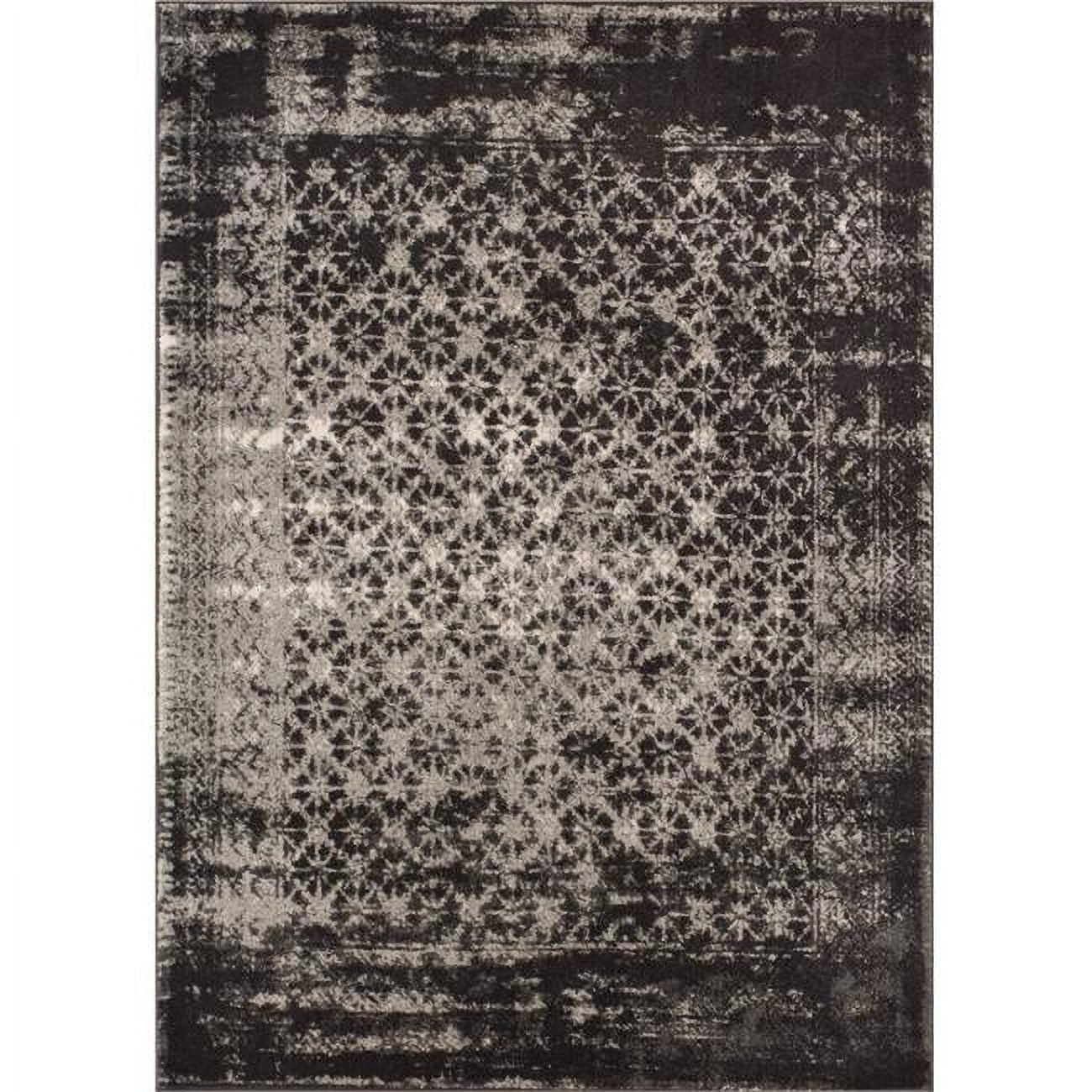 Well Woven 22675 Sydney Vintage Manchester Grey Modern Distressed Abstract Area Rug - 5 ft. 3 in. x 7 ft. 3 in.