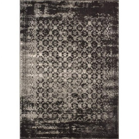Well Woven 22675 Sydney Vintage Manchester Grey Modern Distressed Abstract Area Rug - 5 ft. 3 in. x 7 ft. 3 in.
