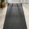 thumbnail image 1 of Well Woven 3' x 10' Anthracite Geometric Outdoor Rug, 1 of 8