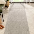 thumbnail image 1 of Well Woven 3' x 10' Gray Geometric Outdoor Rug, 1 of 8