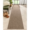 thumbnail image 1 of Well Woven 3' x 10' Taupe Geometric Outdoor Rug, 1 of 8