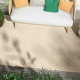 thumbnail image 1 of Well Woven 5' x 7' Taupe Outdoor Rug, 1 of 8