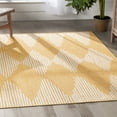 thumbnail image 1 of Well Woven 5' x 7' Yellow Chevron Outdoor Rug, 1 of 8