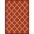 thumbnail image 1 of Well Woven 6510-2S Brooklyn Trellis Modern Non Slip Washable Rug, Red - 1 ft. 8 in. x 5 ft., 1 of 2