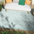 thumbnail image 1 of Well Woven 8' x 10' Light Blue Trellis Outdoor Rug, 1 of 8