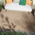 thumbnail image 1 of Well Woven Leifen Taupe Indoor / Outdoor Flat Weave Pile Solid Color Pattern Area Rug 8x10 (7'10" x 9'10"), 1 of 8