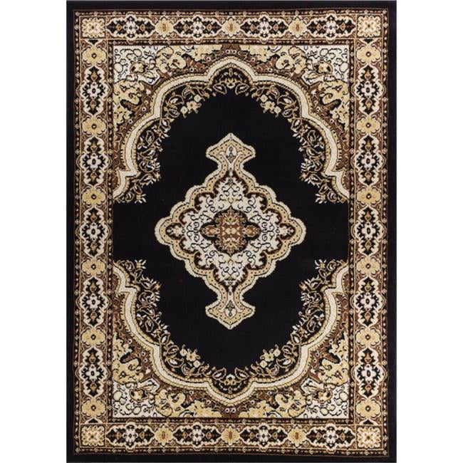 Well Woven 85738 Tehran Traditional Rug, Black - 9 ft. 3 in. x 12 ft. 6 ...