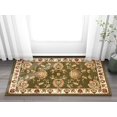 thumbnail image 1 of Well Woven Abbasi Green Traditional 2'3" x 3'11" Door Mat Accent Small Kitchen Rug Bathroom Foyer Area Rug 3605, 1 of 7