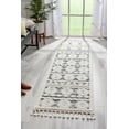 thumbnail image 1 of Well Woven Abigayl Blue Tribal Ethnic High-Lo Textured Diamond Medallion Area Rug 2x7 (2'3" x 7'3"), 1 of 8