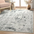 thumbnail image 1 of Well Woven Abstract Grey Navy Distressed Modern 5'2" x 7' Area Rug, 1 of 7