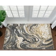 thumbnail image 1 of Well Woven Apollo Flatwoven Harmony Modern Abstract Gold Brown 3'3" x 5' Area Rug, 1 of 7