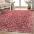 thumbnail image 1 of Well Woven Abstract Nightscape Modern Geometric Flat-Weave Red 9'10" x 13' Area Rug, 1 of 7