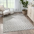 thumbnail image 1 of Well Woven Ainsley Grey Diamond Trellis Geometric Tribal Area Rug 8x10 (7'10" x 9'10"), 1 of 8