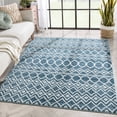 thumbnail image 1 of Well Woven Antalia Hira Moroccan Trellis Geometric Pattern Blue 5'3" x 7'3" Area Rug, 1 of 8