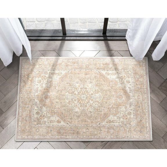 Well Woven Apollo Antigua Vintage Oriental Beige Flatweave 2'3" x 3'11" Area Rug