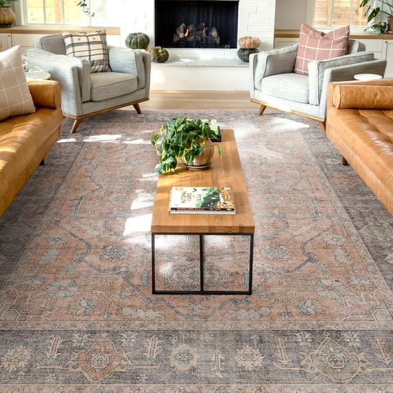 Well Woven Apollo Flatwoven Antigua Coral 7'7" x 9'10" Area Rug