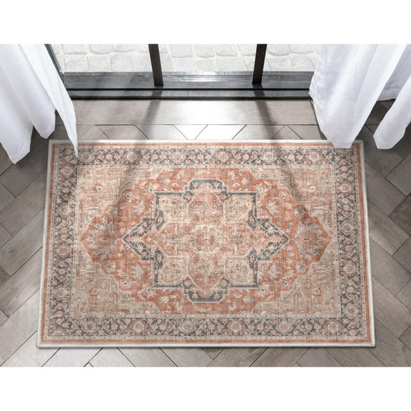 Well Woven Apollo Bolona Vintage Oriental Red Flatweave 2'3" x 3'11" Area Rug