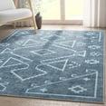 thumbnail image 1 of Well Woven Apollo Bottineau Vintage Southwestern Blue Flatweave 5'3" x 7'3" Area Rug, 1 of 6