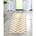 thumbnail image 1 of Well Woven Apollo Flatwoven Modern Squares Yellow 2' x 5' Runner Rug, 1 of 6