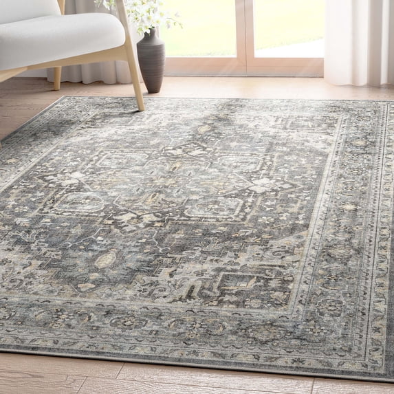 Well Woven Apollo Flatwoven Tirana Dark Grey 5'3" x 7'3" Area Rug
