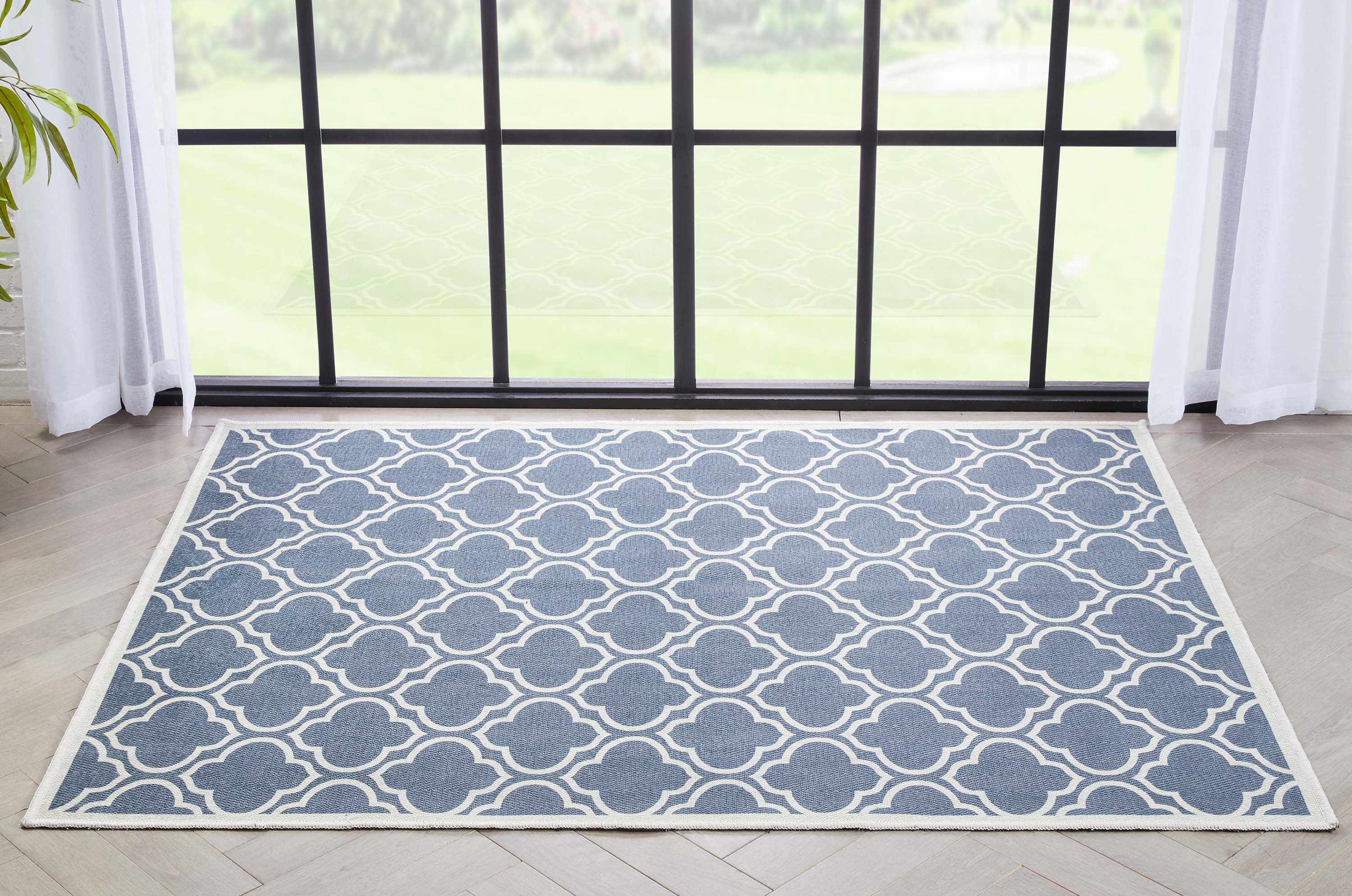 Charcoal Grey 60" x 39" Washable Chenille Area Rug