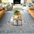 thumbnail image 1 of Well Woven Apollo Nicosia Vintage Medallion Blue Flat-Weave Easy to Clean 9'10" x 13' Area Rug, 1 of 7