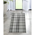 thumbnail image 1 of Well Woven Apollo Flatwoven Plaid Dark Grey 2' x 5' Runner Rug, 1 of 7