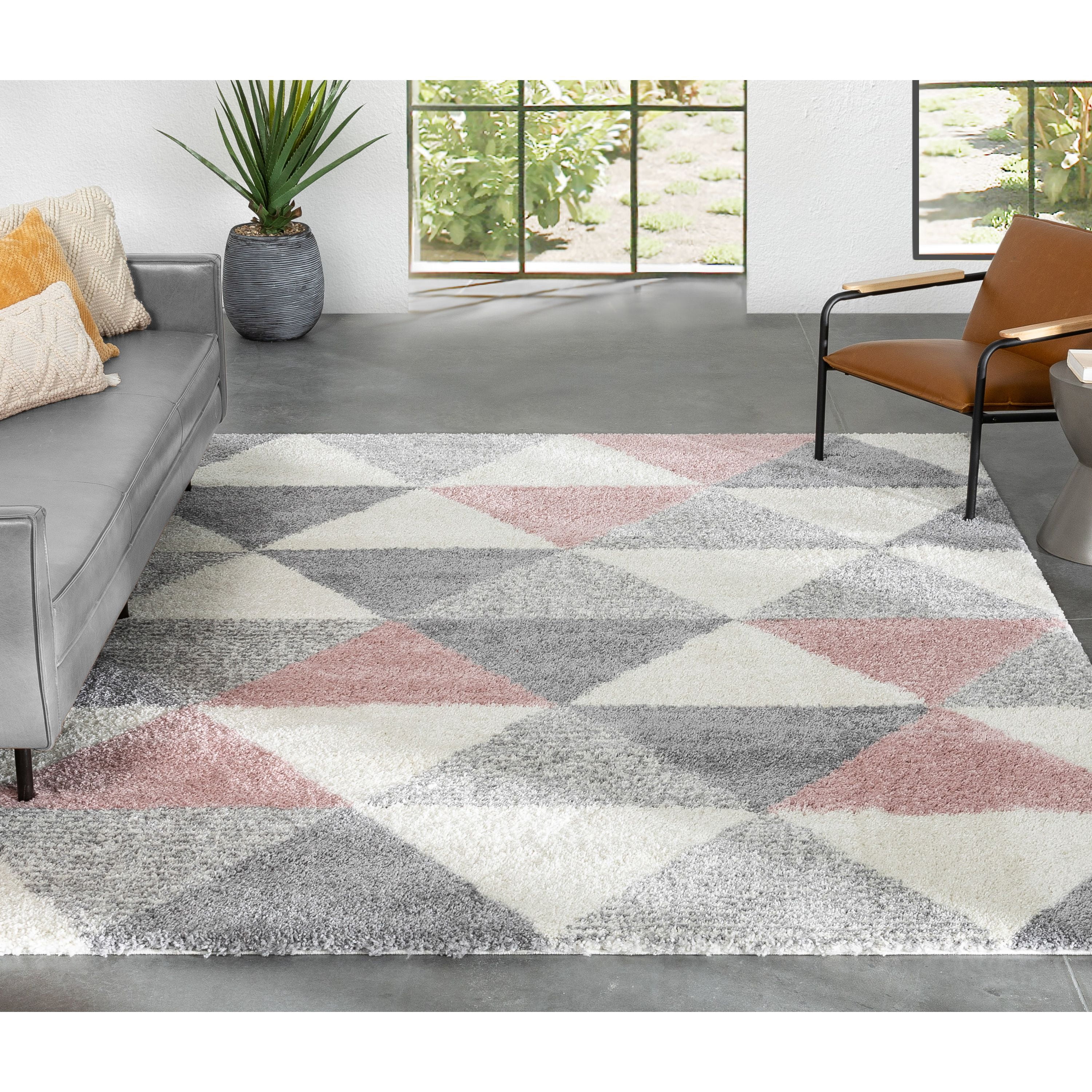 Well Woven Arden Reily Mid-Century Modern Geometric Triangle Pattern ...