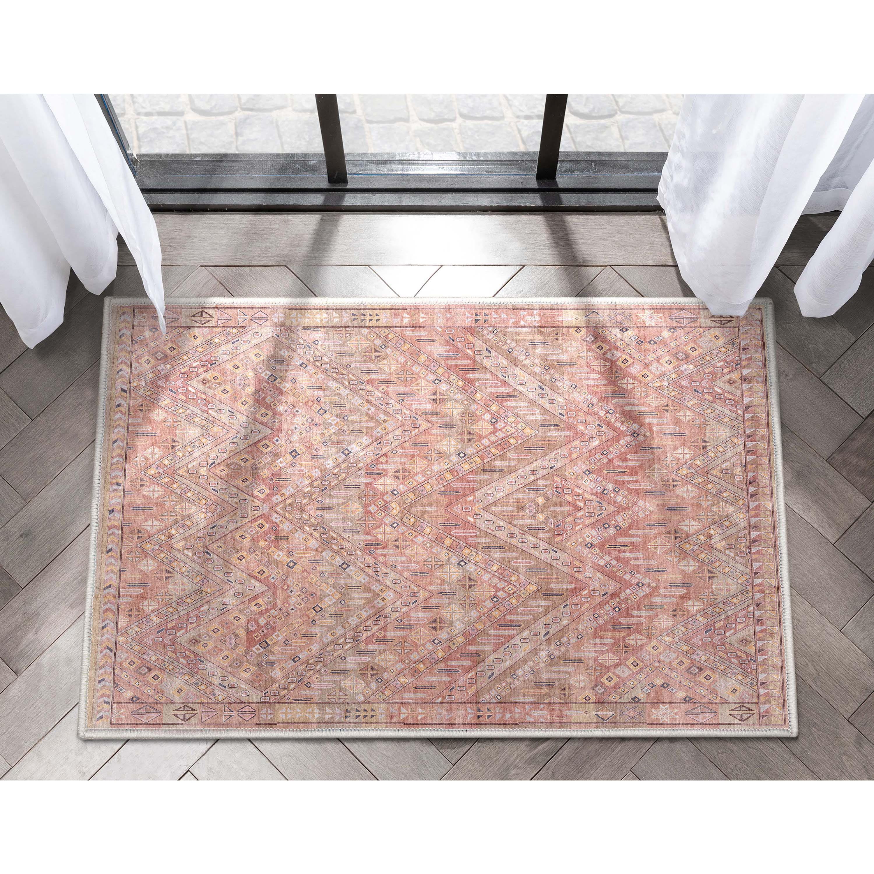 Well Woven Asha Anya Vintage Oriental Red Flat-Weave 2' x 3' Area Rug