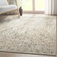 thumbnail image 1 of Well Woven Asha Anya Vintage Tribal Ivory 3'11" x 5'3" Machine Washable Area Rug, 1 of 6