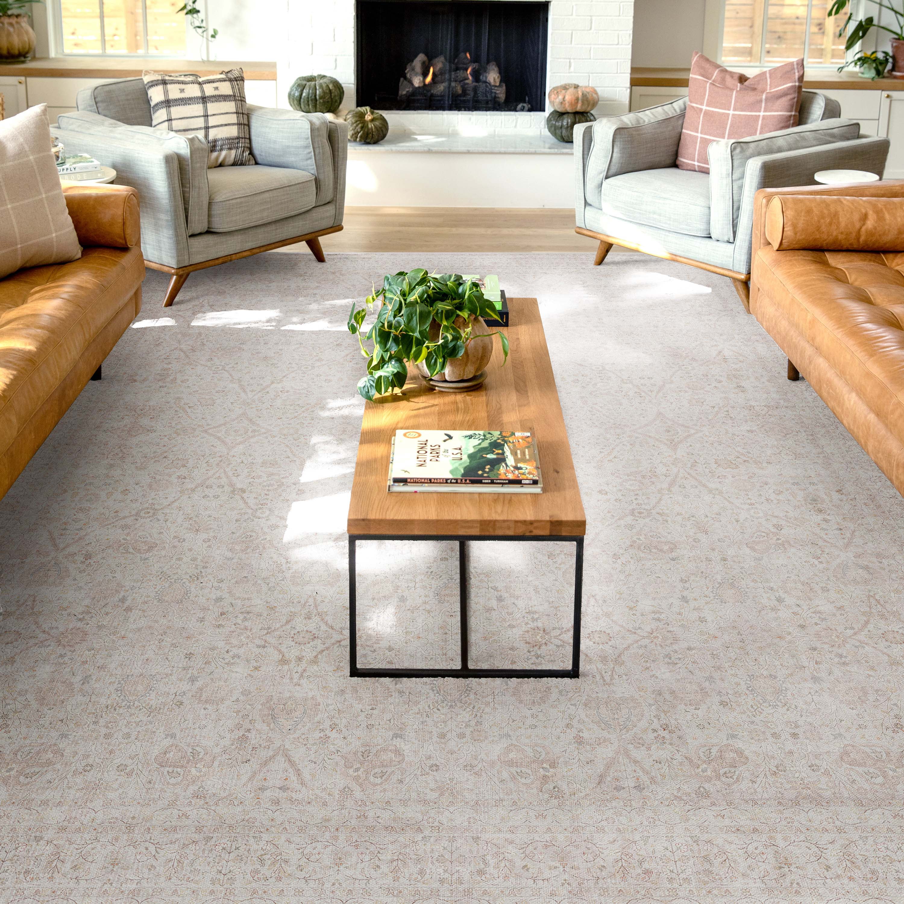 Ivory & Cream 8' x 10' Flat-Weave Chenille Area Rug