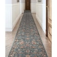 thumbnail image 1 of Well Woven Asha Liana Vintage Persian Oriental Teal 2'3" x 24'9" Runner Rug for Living Room Dining Room Bedroom and Kitchen, 1 of 6