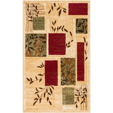 Well Woven Barclay Hannover Modern Patchwork Botanical Ivory 2'3" x 3'11" Area Rug