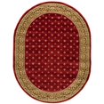 thumbnail image 1 of Well Woven Barclay Hudson Terrace Transitional Oriental Border Red 7'10'' x 9'10'' Oval Area Rug, 1 of 2