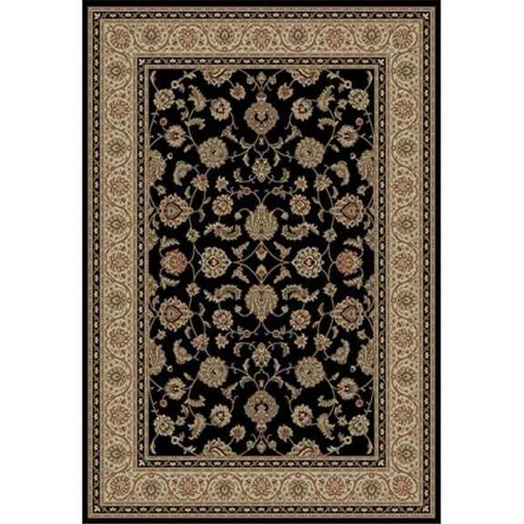 Well Woven Barclay Sarouk Traditional Oriental Panel Black 2'3" x 3'11" Area Rug
