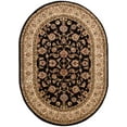 thumbnail image 1 of Well Woven Barclay Sarouk Traditional Oriental Panel Black 5'3" x 6'10" Oval Area Rug, 1 of 4