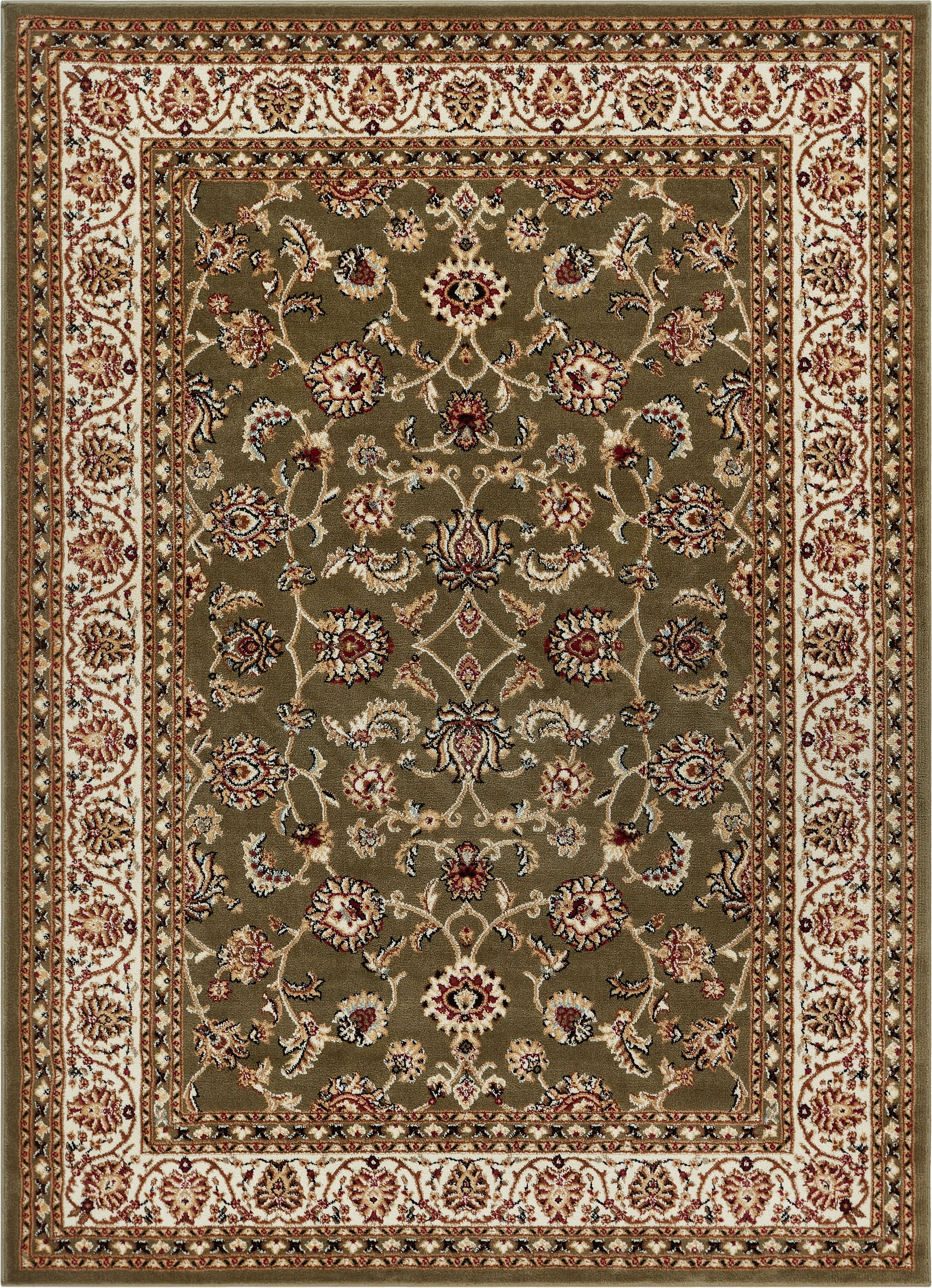 Well Woven Barclay Sarouk Traditional Oriental Panel Green 5'3" x 7'3" Area Rug