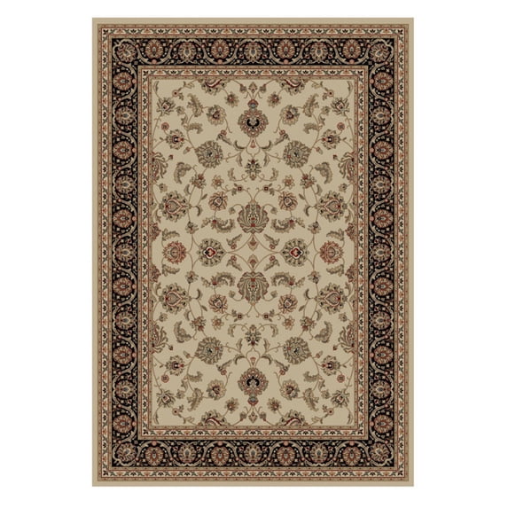 Well Woven Barclay Sarouk Traditional Oriental Panel Ivory 2'3" x 3'11" Area Rug