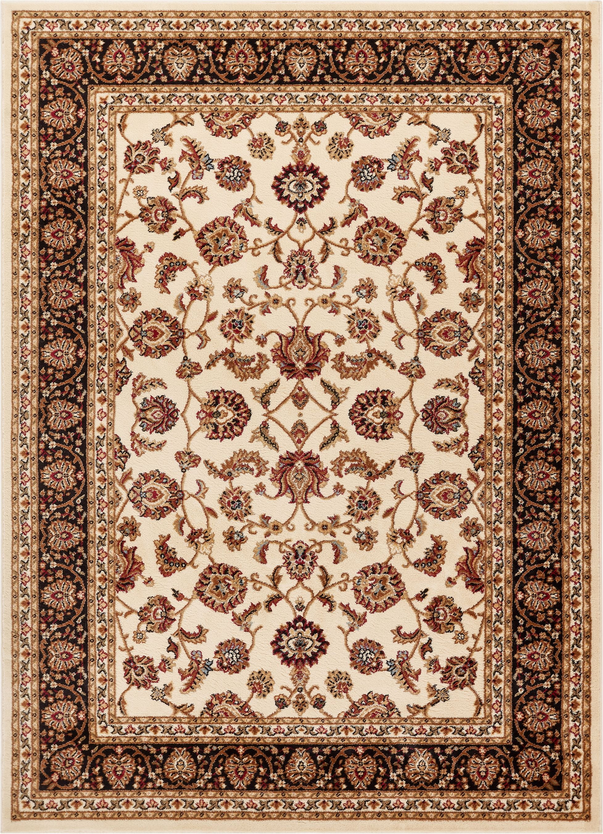 Well Woven Barclay Sarouk Traditional Oriental Panel Ivory 3'11" x 5'3" Area Rug