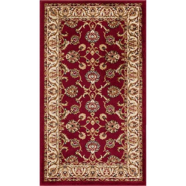 Well Woven Barclay Sarouk Traditional Oriental Panel Red 2'3