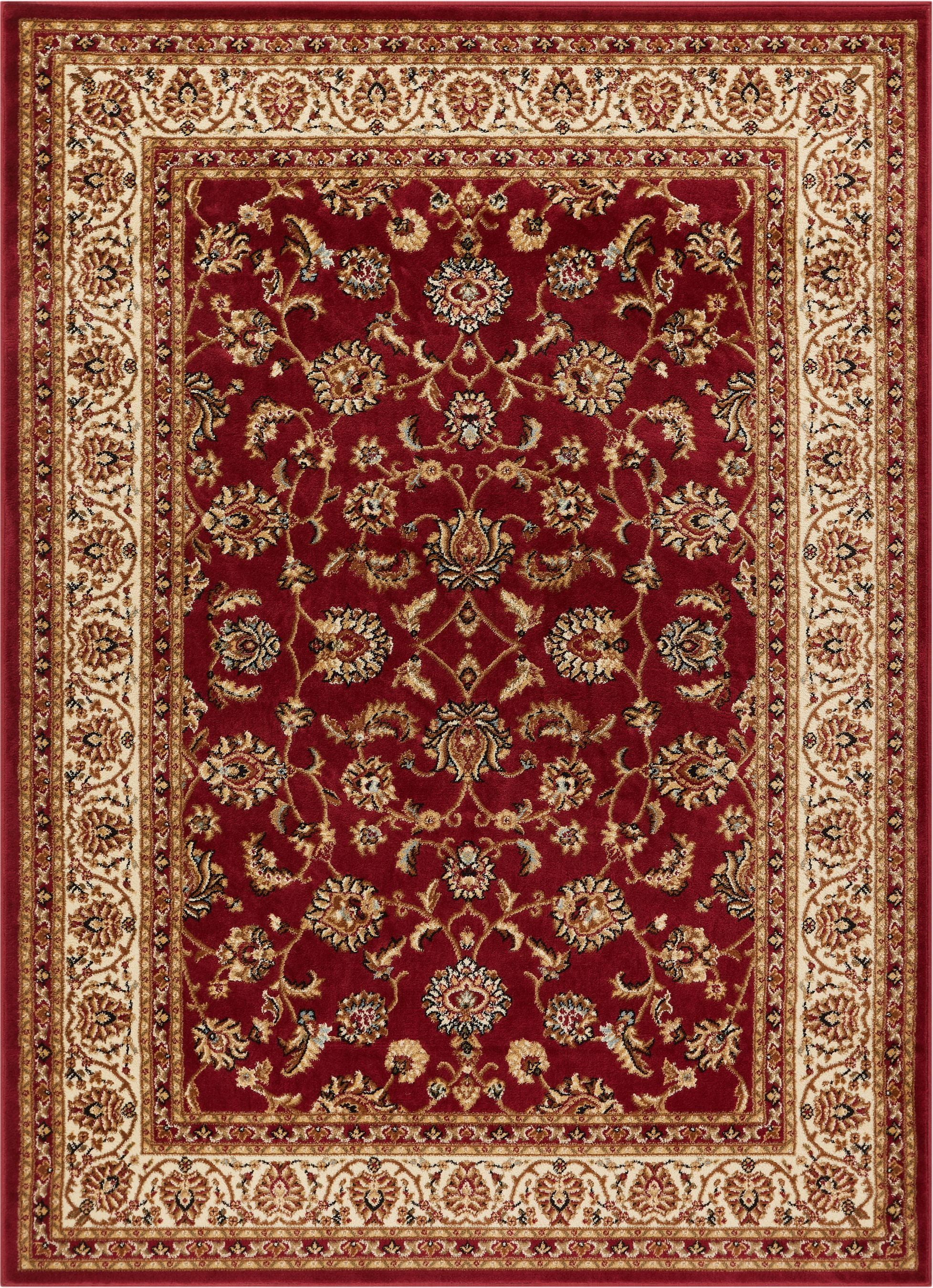 Well Woven Barclay Sarouk Traditional Oriental Panel Red 6'7" x 9'6" Area Rug