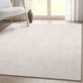 thumbnail image 1 of Well Woven Beige Solid Color 7'7" x 9'10" Area Rug Contemporary Flat Weave Easy Care, 1 of 7