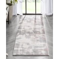 thumbnail image 1 of Well Woven Caila Grey & Blush Brush Stroke Abstract Geometric Runner Rug 2x7 (2'3" x 7'3"), 1 of 10