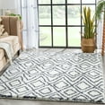 thumbnail image 1 of Well Woven Celeste Lagos Modern Shag Geometric Blue Thick 5'3" x 7'3" Area Rug, 1 of 7