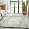 thumbnail image 1 of Well Woven Celeste Lagos Modern Shag Geometric Grey Thick 2'3" x 7'3" Runner Rug, 1 of 7