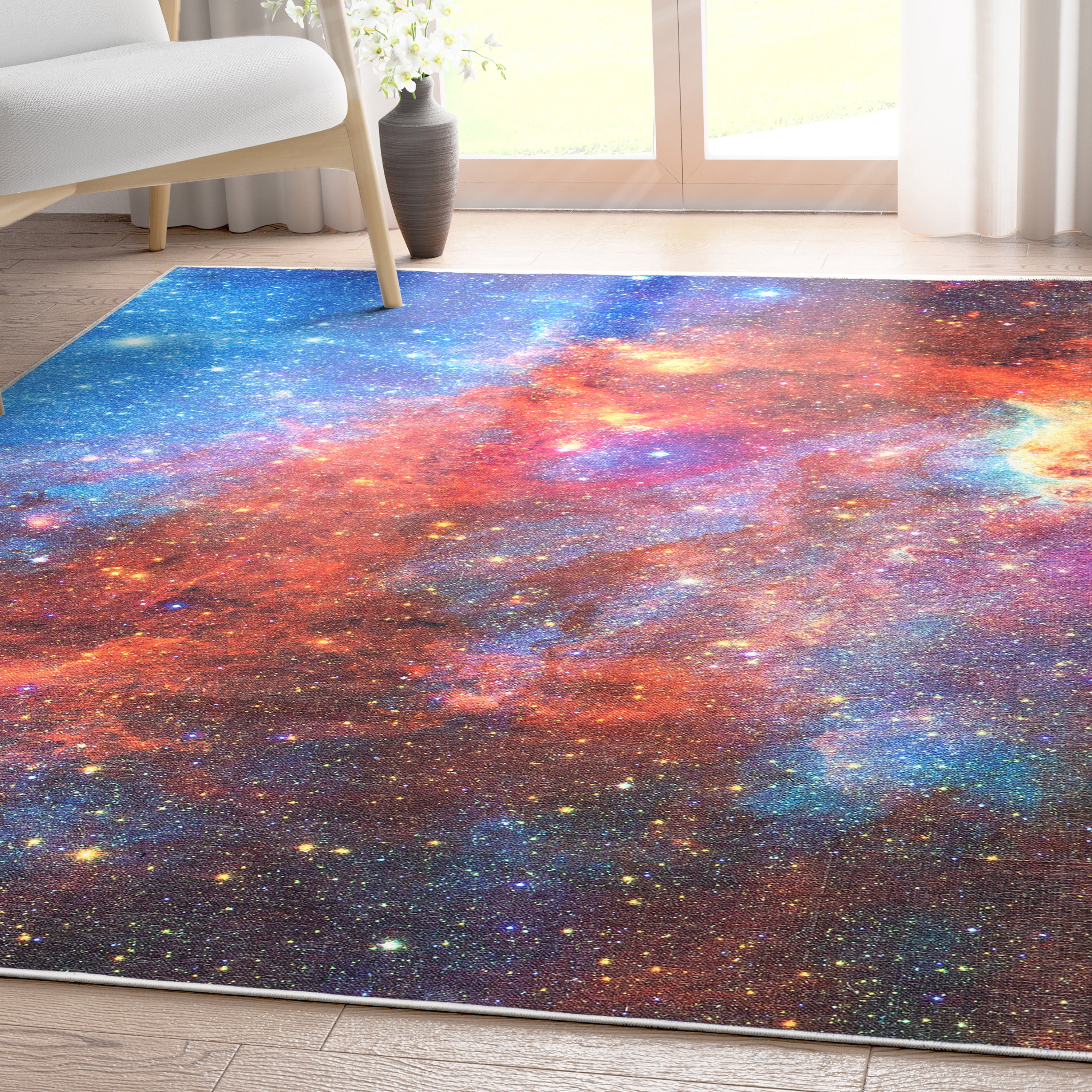 Well Woven Celestial Space Nebula Rug - 53 x 73 Area Rug - Walmart.com