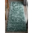 thumbnail image 1 of Well Woven Chie Light Blue Kuki Collection Ultra Soft Two-Tone Long Floppy Pile Runner Rug 2x7 (2'7" x 7'3"), 1 of 8