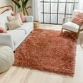 thumbnail image 1 of Well Woven Chie Rust Red & Silver Kuki Collection Ultra Soft Two-Tone Long Floppy Pile Rug 8x10 (7'10" x 9'10"), 1 of 8