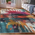 thumbnail image 1 of Well Woven Chromatic Splash 7'7" x 9'10" Rug – Vibrant Multicolor, Stain-Resistant & Easy to Clean, 1 of 6