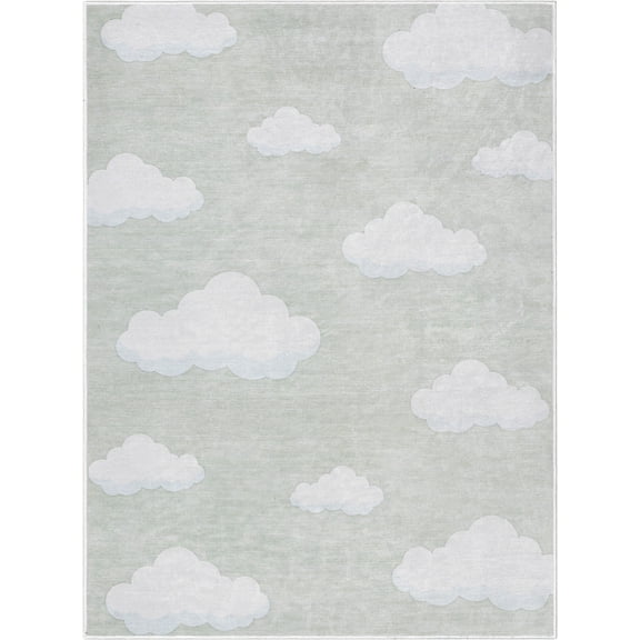 Well Woven Clouds Rug Brown 3'3" x 5' Apollo Kids Collection